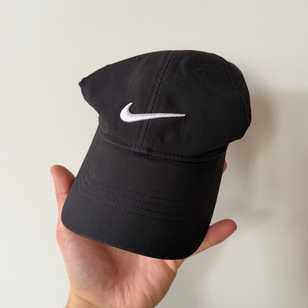 Y2K Nike Golf Classic Swoosh Black Hat